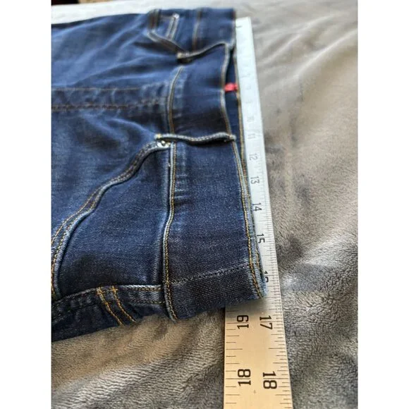 Spanx Women's High-Waisted Skinny Denim Leggings Blue Dark Wash - Picture 6 of 8